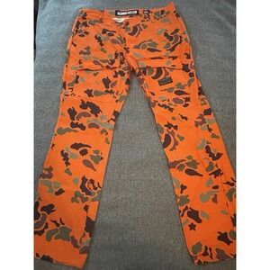 MEN'S BBC BILLIONAIRE BOYS CLUB CAMPER PANT IN ORANGE CAMO Size 40